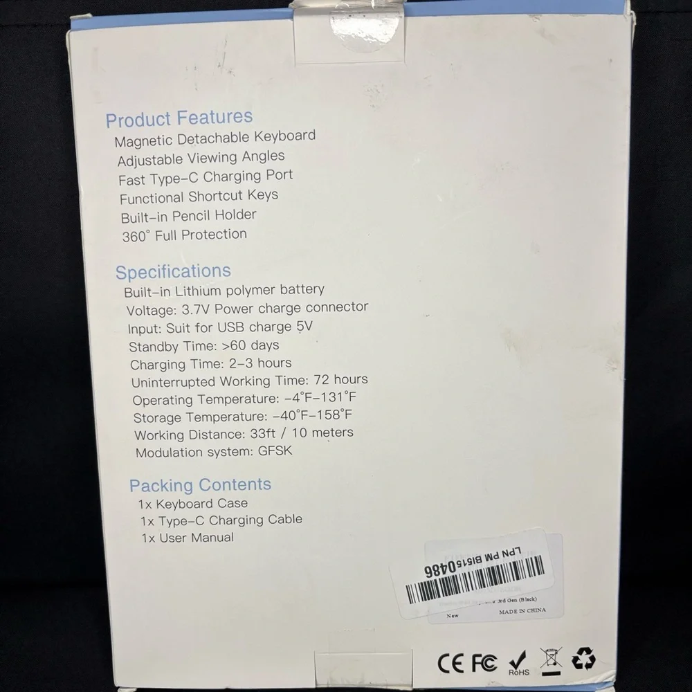Ipad 10th Generation Detachable Keyboard Case